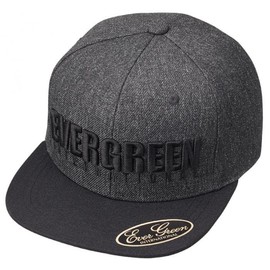 Evergreen E.G. Flat Cap Type 1, Black/Gray, Free Size