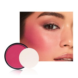 HHLTOH Natural Single Matte for Face Cheeks Blush with Makeup Powder Puff,Bright Red Monochrome Blusher Cream Powder Makeup Palette Blush Long-lasting Color Blendable Foundation for Women Every Day 08