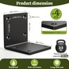Wuno Shop 4 Pcs 6"x6"x5" Heavy Duty Steel Corner Brackets,