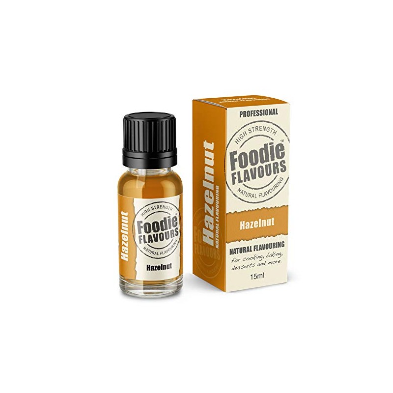 Hazelnut Natural Flavouring 15ml - Foodie Flavours
