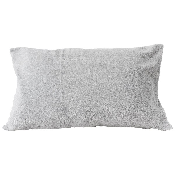 Hiorie Pillowcase, Made in Japan, Terry Fabric, Soft Pile Pillow Case, Size M, 100% Cotton, Light Gray (8 Colors Available)