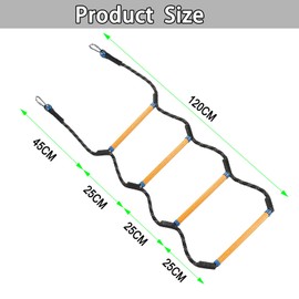 Buddy Climbing Stirrup 4 Step for Kids, Heavy Duty Nylon Stirrup, Mounting Step Ladder, Horse Riding Accessories for Kids, Horse Rope Ladder, Horse Riding Gear.