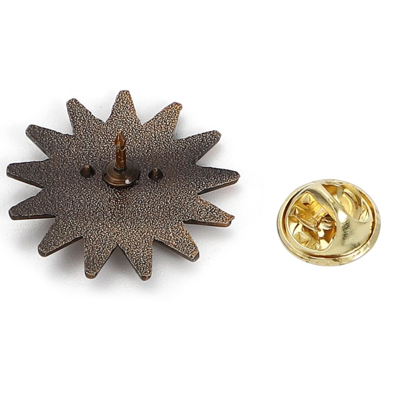 C0084 Sun and Moon Pin Badge Antique Pin 0.8 inch
