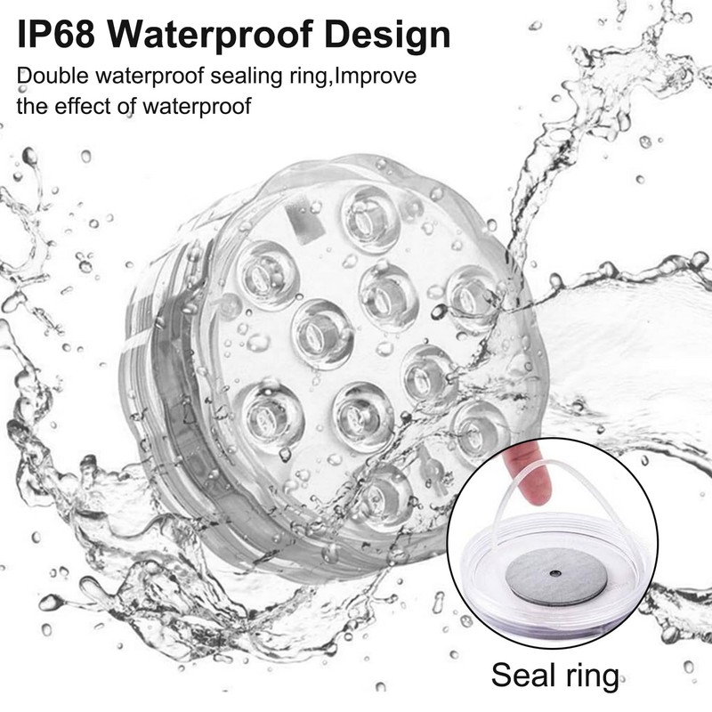 Boat Lights Wireless Remote Control Battery Powered, Waterproof Marine Led
