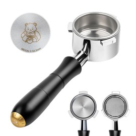 MEION 54mm Bottomless Portafilter Compatible with Breville Barista Express Machines, Sage, Barista Pro, BES870XL, BES878, BES880, Espresso Portafilter with 18g Filter Basket & Puck Screen