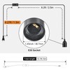 DiCUNO Extension Hanging Lantern Cord Cable, E26 Pendant Light Lamp