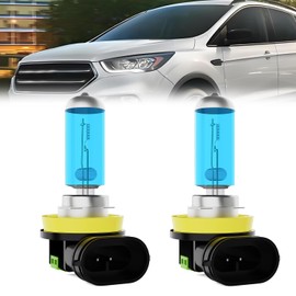 LECCIBUB Fog Light Bulbs Fit For Ford Escape 2017-2020, H11 Fog Lights Halogen Bulb, 6000K White Light, Plug and Play, Pack of 2