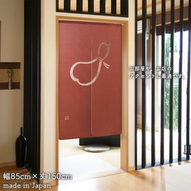 Flameproof Noren Wall Decor Tapestry, Divider, Blindfold, Half Noren, Traditional Japanese Pattern, Flameproof Gourd (33.5 x 59.1 inches (85 x 150 cm), Length 4014A)