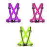3 Pack Safety Reflective Vest Running Gear, Adjustable Lightweight 360°High