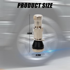 lygchii 4 PCS TR-416 Metal Valve Stems Outer Mount, Fits 0.453 Inch and 0.625 Inch Rim Holes 1-1/2" Long