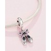 Charm de plata 925, Abalorio, Dije colgante, Colgante de ballet,