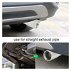 Exhaust Muffler 76mm/2.99in Mirror Polishing Stainless Steel Rear Muffler Exhaust