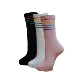 MapleLeafSwallow Women Pilates and Yoga Socks with Cotton, Breathable,Absorbent, Non-slip Footbed 3 Pairs with Black, White and Pink