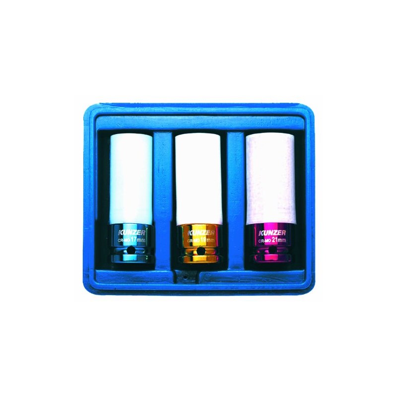 KUNZER 7RK03 Impact Wheel Nut Inserts ½ Inch - Set