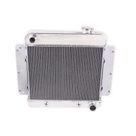DH racing Radiator For 1962-1967 Chevy II V8 Nova SS I6 CC255 2.5 3.2 4.1 5.3L 3 Row Aluminum 18.5"W CORE