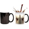 LINGSTAR The Walking Dead Keramik-Tasse mit Thermoeffekt und Zombie-Motiv