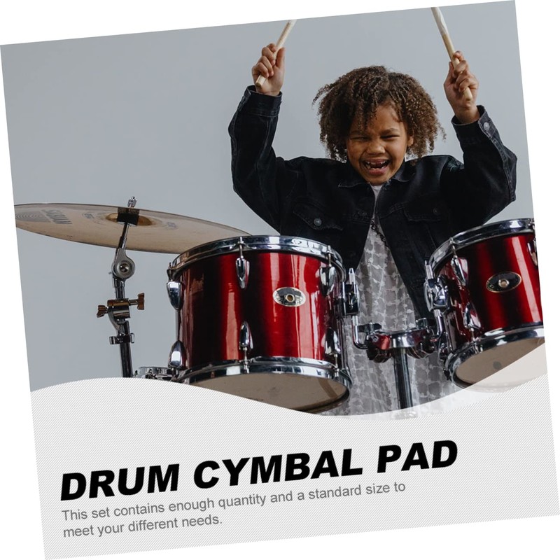 FUNOMOCYA Drum Set Pad 10 Pcs Cymbal Felt Pads Durable