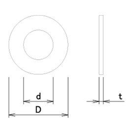 Daido Hunt BP Chromate Wood Washers M5 (16 x 1.6) Pack of 100 10165533