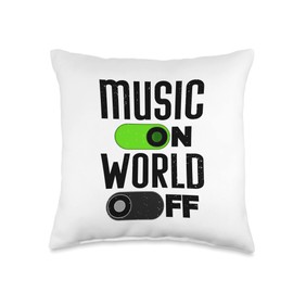 Music Producer Gift Beat Maker Accessories & Stuff Cool Producer for Men Women Music Artist DJ Musician Throw Pillow, 16x16, Multicolor
