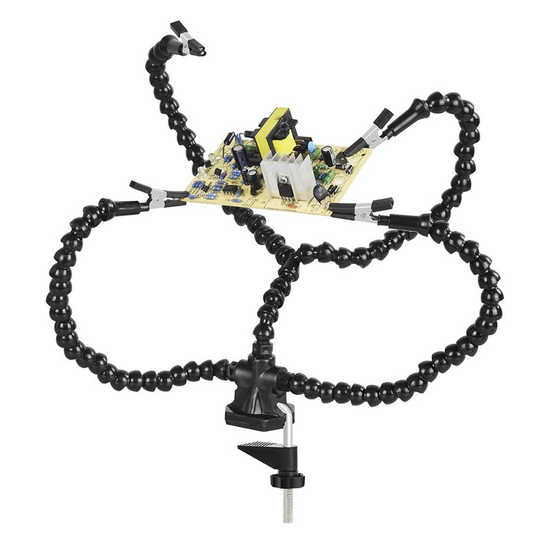 Helping Hands Soldering Third Hand PCB Tool with 3 Flexable