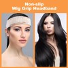 Linyongc Adjustable Velvet Wig Headband, 3-Pack Non-Slip Velvet Wig Grip