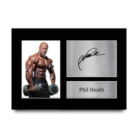 HWC Trading A4 Phil Heath Mr Olympia Gifts Printed Autograph Picture For Bodybuilding Fans - A4