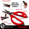 Kraken Bass Fishing Scissors - Fits Big Hands or Gloves