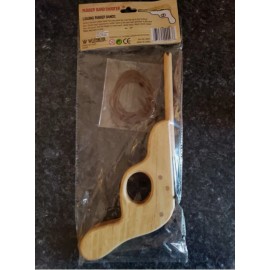 WESTMINSTER Rubber Band Shooter Wooden Toy Gun Shooting Wood Cowboy Wild West rubberband NEW