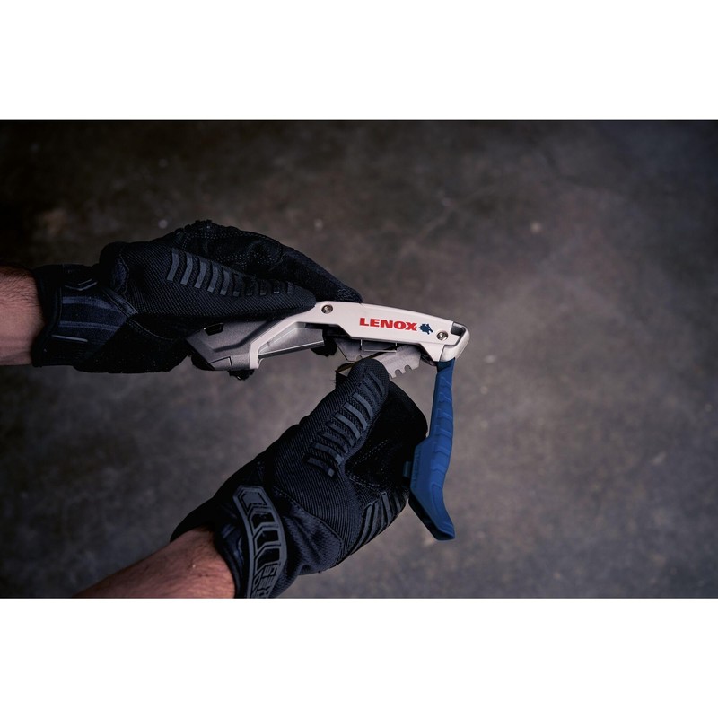 LENOX Utility Knife with 3 Bi-Metal Blades, Retractable, Foldable and