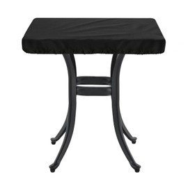 Topcover - Funda de mesa cuadrada para exteriores, impermeable y resistente a los rayos UV, apto para muebles cuadrados de exterior de 32 x 32 pulgadas, color negro