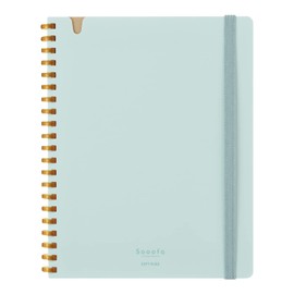 Kokuyo Sooofa B6 Notebook, Soft Ring Notebook, Variation, 0.2 inch (4 mm) Square, Blue, SV748S4-LB