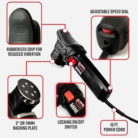 Adam's Polishes Swirl Killer 12mm Polisher - Orbital Polishing Paint Correcting Buffer Tool - Car Scratch Remover - Use Post Car Wash Clay Bar & Pre Wax or Ceramic Coating