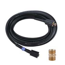 AIM Tools 10M Pressure Washer Hose 2000 PSI with M22 14mm Male Thread Connections, Power Wash Extension Hose Replacement Hose 171354