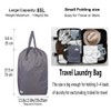 UniLiGis Washable Travel Laundry Bag with Handles and Drawstring, Heavy