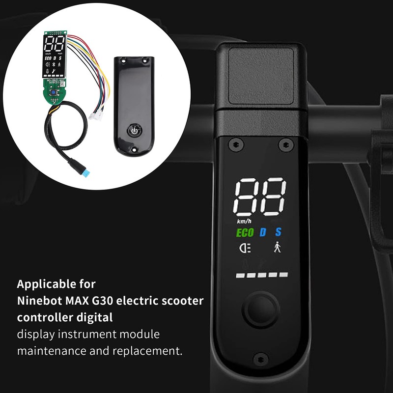 Vvikizy Tablero de Instrumentos con Pantalla Digital BT para Patinete