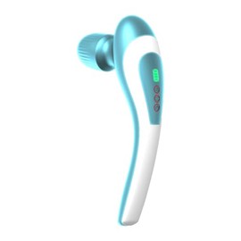 Electric Handheld Massager for Muscel Leg arm Head Blue and White