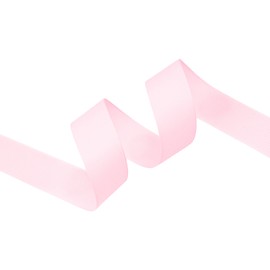 Kryvus Grosgrain Ribbon, Pearl Pink Ribbon 25mm x Continuous 45 Metres, Pearl Pink Grosgrain Ribbon Perfect for Gift Wrapping, Crafts, Sewing, Wedding Decor, DIY Hair Accessories and More