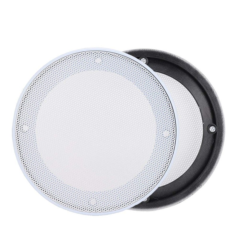 White Round Speaker Cover Ceiling Speaker White Cover Metal Cold