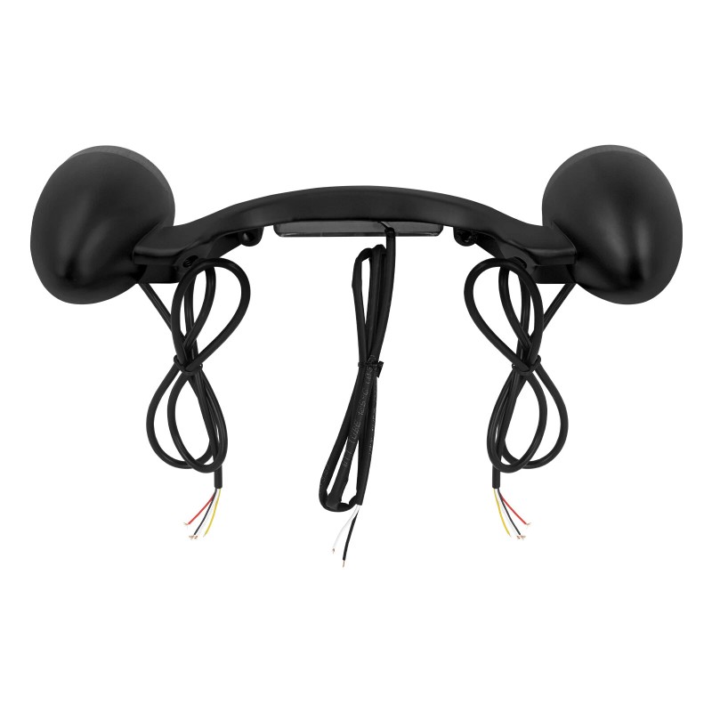 HDBUBALUS Matte Black Rear Turn Signal LED Light Smoke Lens