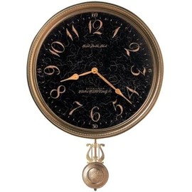 Howard Miller Dover Wall Clock II 549-666 – Vintage & Round with Quartz Movement