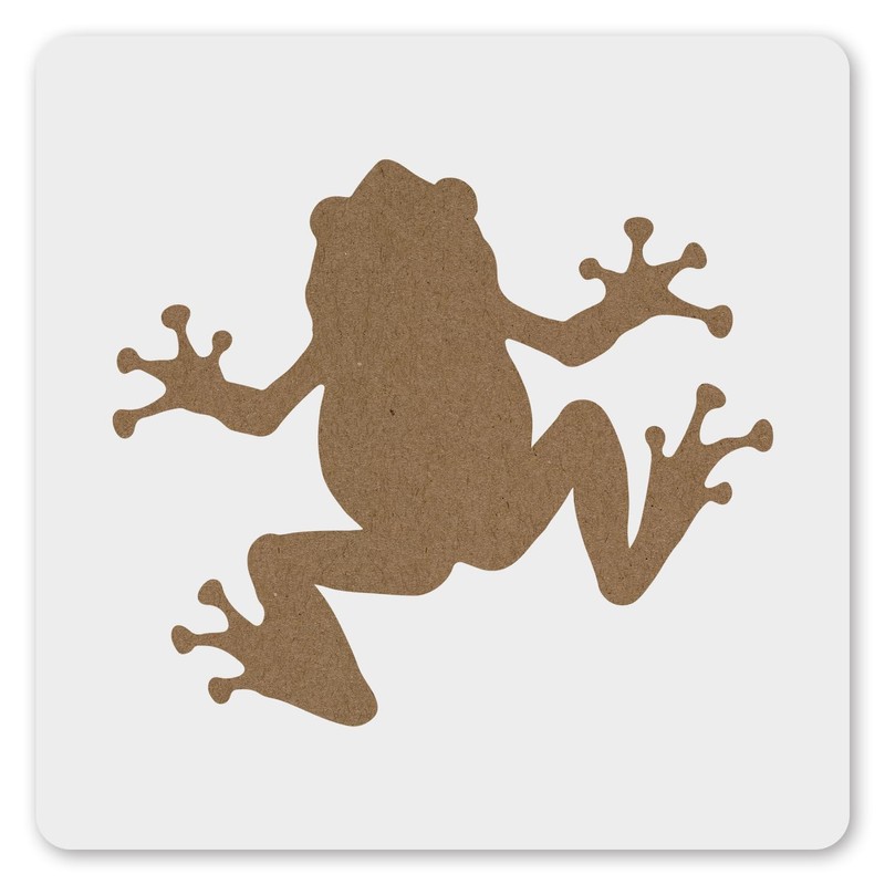 MAGJUCHE Frog Stencil 12 Inches, Reusable Animal Stencil for Painting