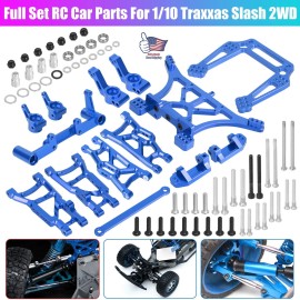 For 1/10 Traxxas Slash 2WD/Stampede/Bandit/Rustler RC Car Parts Metal Full Set