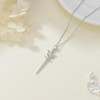 MISTBEE - Collar de plata de ley con forma de