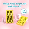 Strip Lashes Kit Mink False Lashes With Strip Lash Glue