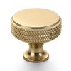 Amerdeco 10 Pack Champagne Bronze Knurled Cabinet Knobs Kitchen Cabinet