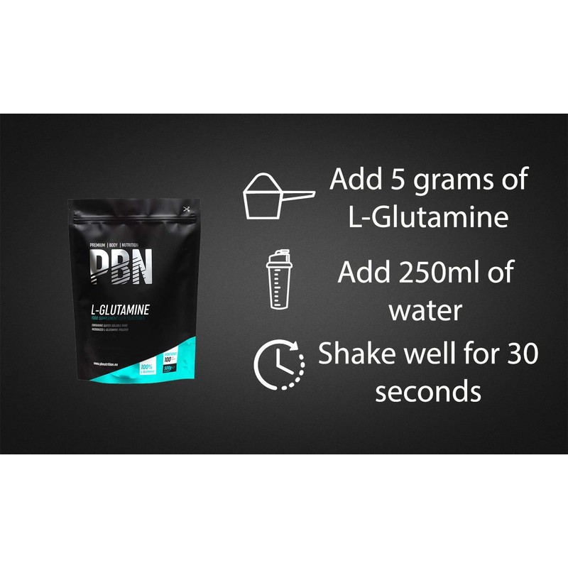 PBN - Premium Body Nutrition L-Glutamine 500g Pouch