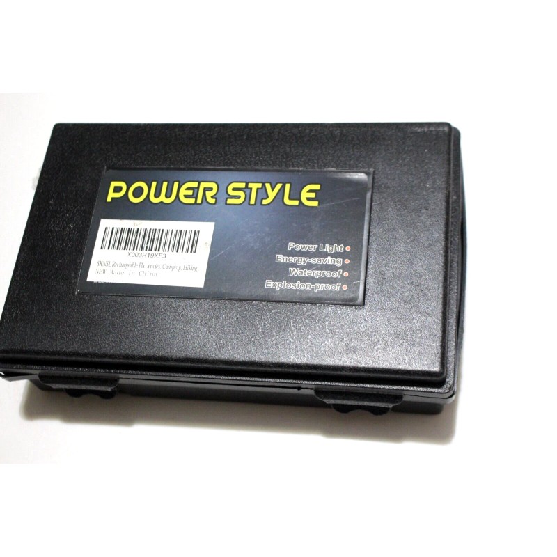 POWER STYLE SKNSL RECHARGEABLE FLASHLIGHT WATERPROOF IN CASE