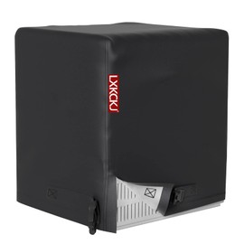 Air Conditioner Cover for Outside Units - Outdoor AC Cover for Window Unit - 420D Heavy Duty Fabric Waterproof Winter Central AC Covers Fits AC Condensing HVAC Unit (Black, 34''X34''X38'')