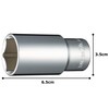 TONE Deep Socket (6 Angle) 3S-24L Drive Angle 0.3 inch