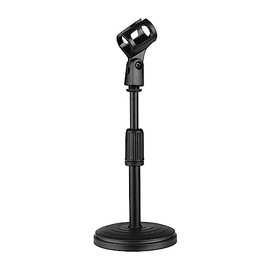 Soporte de MicróFono Ajustable de Escritorio, Computadora para Micrófono con Base Pesada, Base para microfono, Soporte para MicróFono Mesa